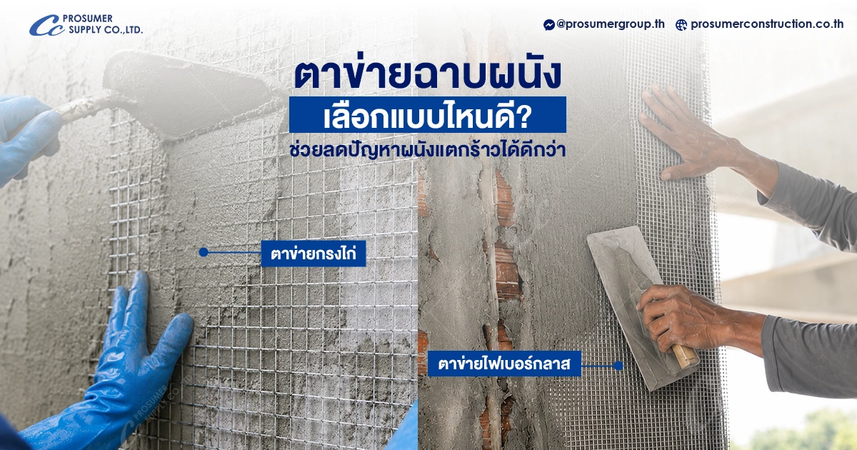 ตาข่ายฉาบผนัง เลือกแบบไหนดี? เปรียบเทียบตาข่ายไฟเบอร์กับตาข่ายกรงไก่
